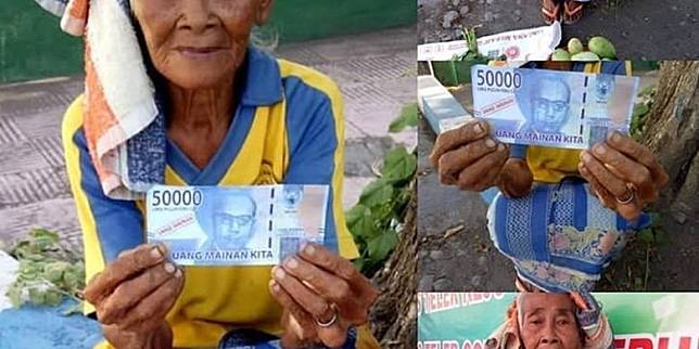 Kisah Nenek Penjual Mangga, Ditipu Uang Mainan Rp 50.000, Pelaku Masih